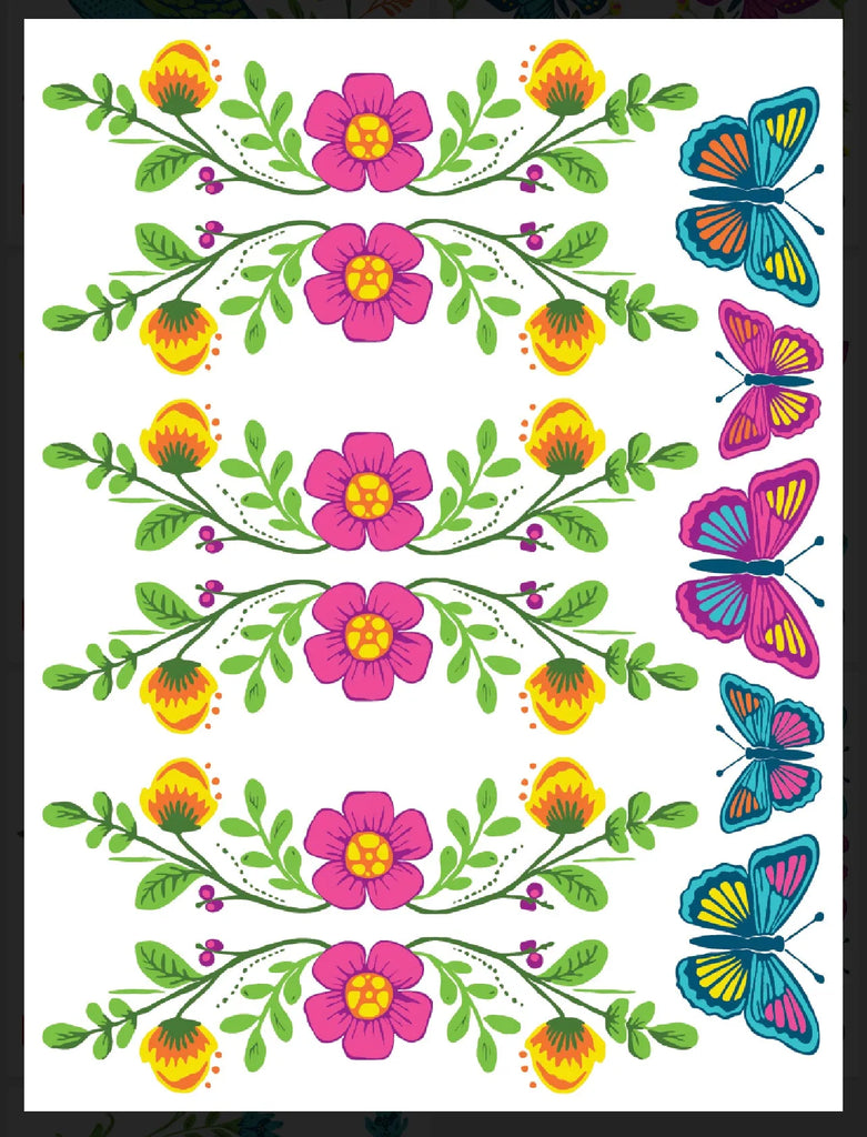 Iron Orchid Designs Iron Orchid Designs Vida Flora by Debi Beard DIY Paint IOD Paint Inlay 12x16 Pad™ 8 sheets