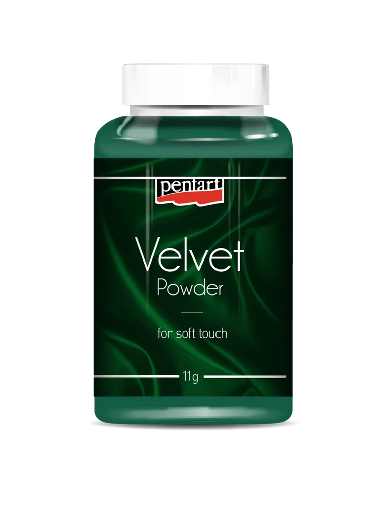 Pentart Velvet Powder 11 g - Green flocking powder