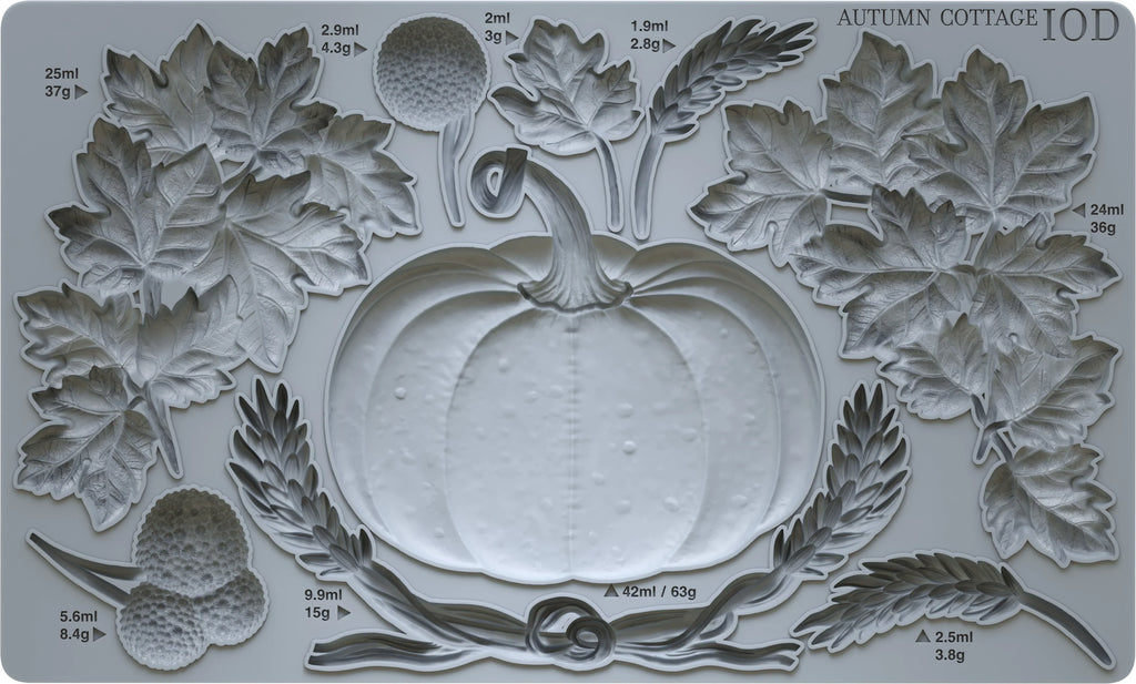Iron Orchid Design Autumn Cottage 6x10 IOD Mould Limited Edition - Decor Mould