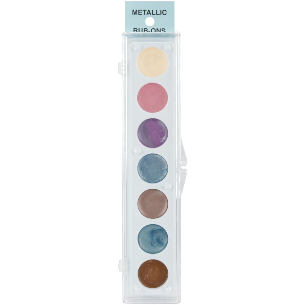 Metallic Rub-On Paint Palette - 7 Colors by Craf-T Products Assorted sets-BluebirdMercantile