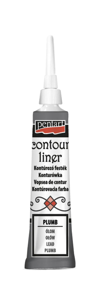 Pentart Contour Liner 20ml -Assorted Colors-BluebirdMercantile
