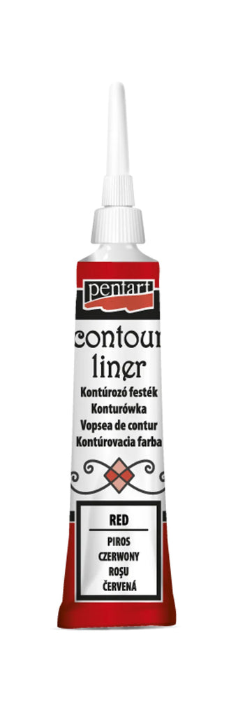 Pentart Contour Liner 20ml -Assorted Colors-BluebirdMercantile