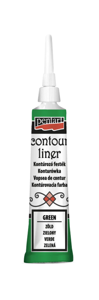 Pentart Contour Liner 20ml -Assorted Colors-BluebirdMercantile