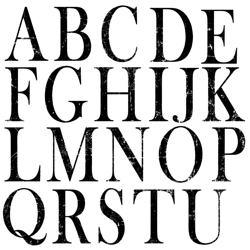 Typesetting 12x12 Decor Stamps™-BluebirdMercantile