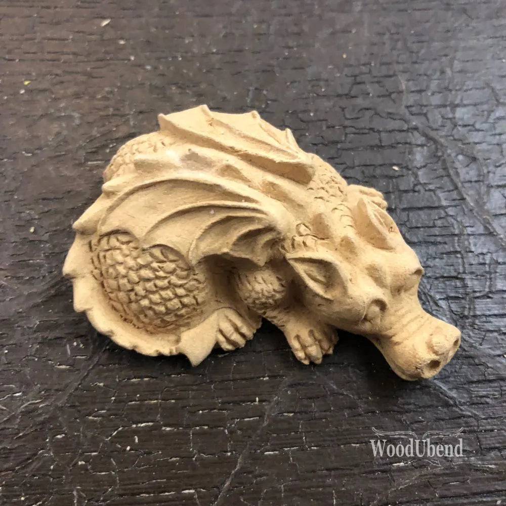 Wood U Bend WUB0082 Dragon carved look casting - BluebirdMercantile