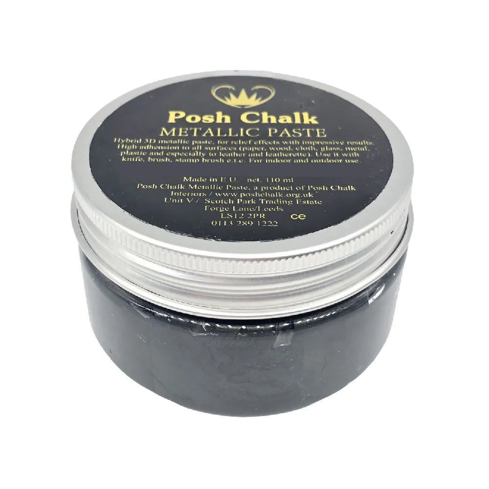 Posh Chalk Metallic Paste - Black Carbon  110m - BluebirdMercantile