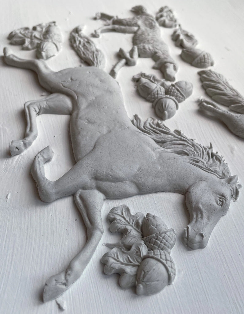 Iron Orchid Designs Horse & Hound 6X10 IOD Moulds™ - BluebirdMercantile