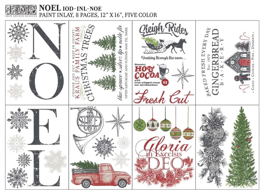Iron Orchid Designs Noel Paint Inlay *Limited Edition* 2022