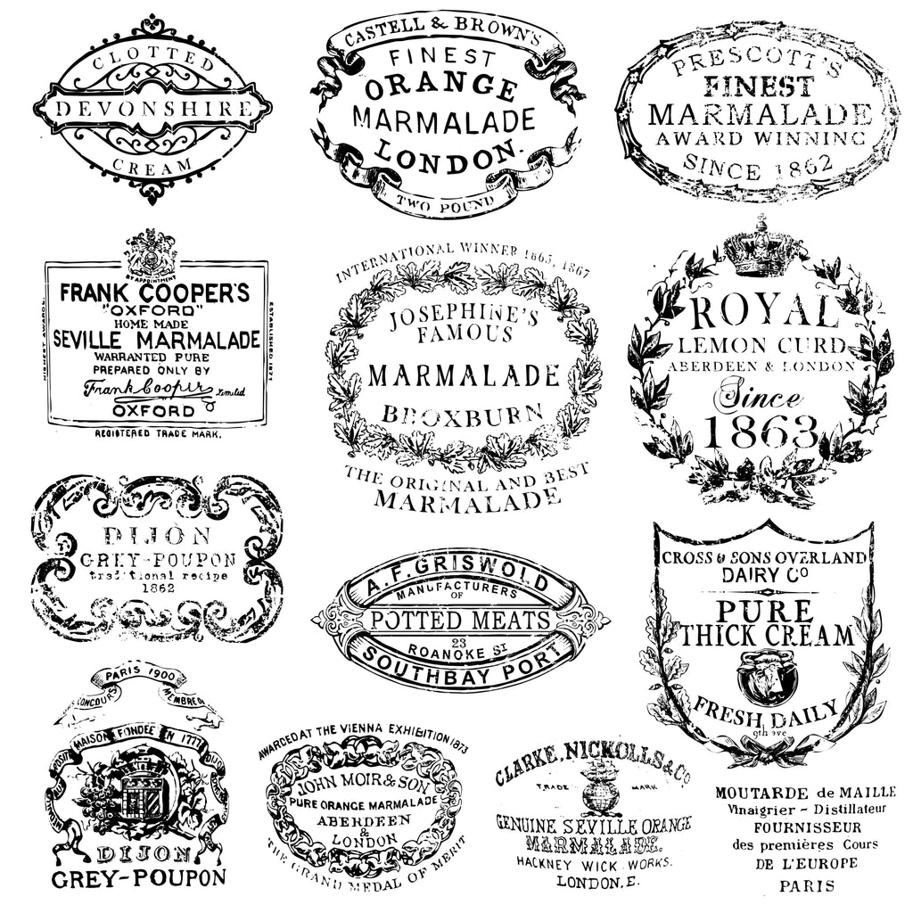 Iron Orchid Designs CROCKERY Decor Stamps