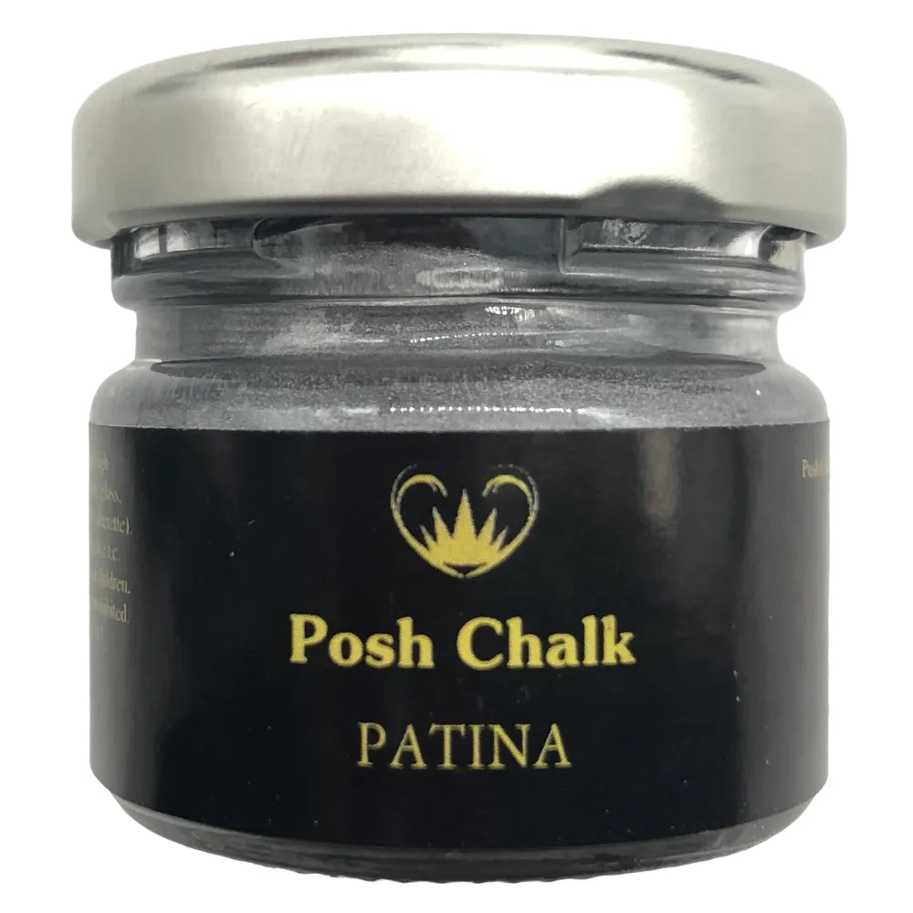 Posh Chalk Patina 30 ml jar Wood U Bend gilding metallic highlighting wax - BluebirdMercantile