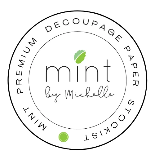 Mint by Michelle Decoupage paper -Madam Le Fevre  2 sizes - BluebirdMercantile