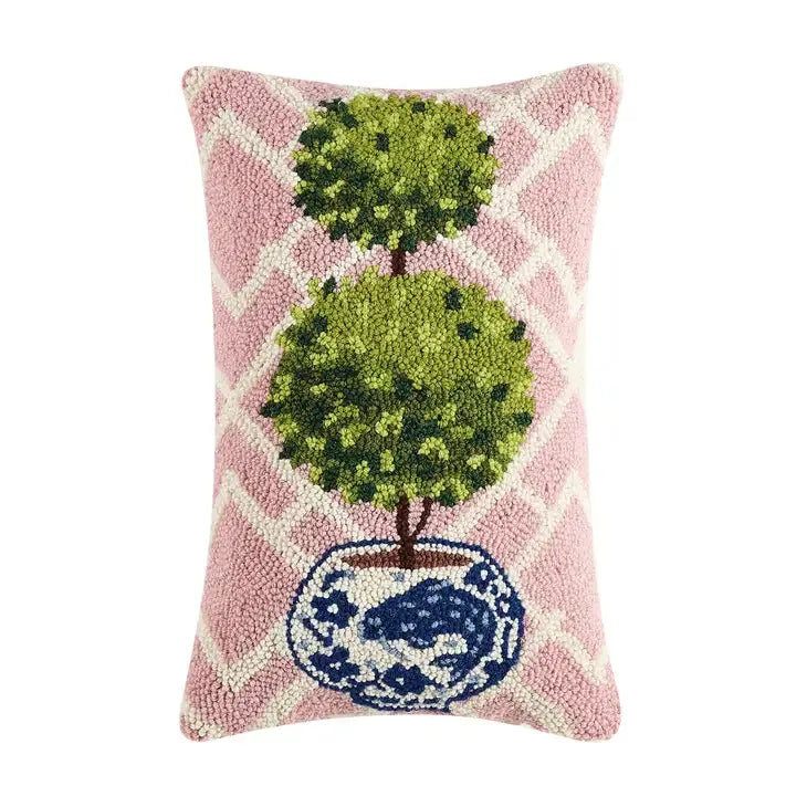 Hooked pillows- various designs
